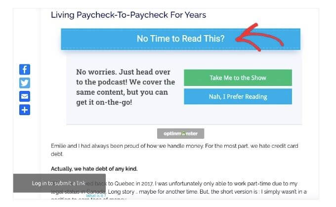 When your prospects engage with a particular piece of content, a welcome redirect, directs them to another piece of content they’ll find valuable and hopefully moves them further along the funnel.